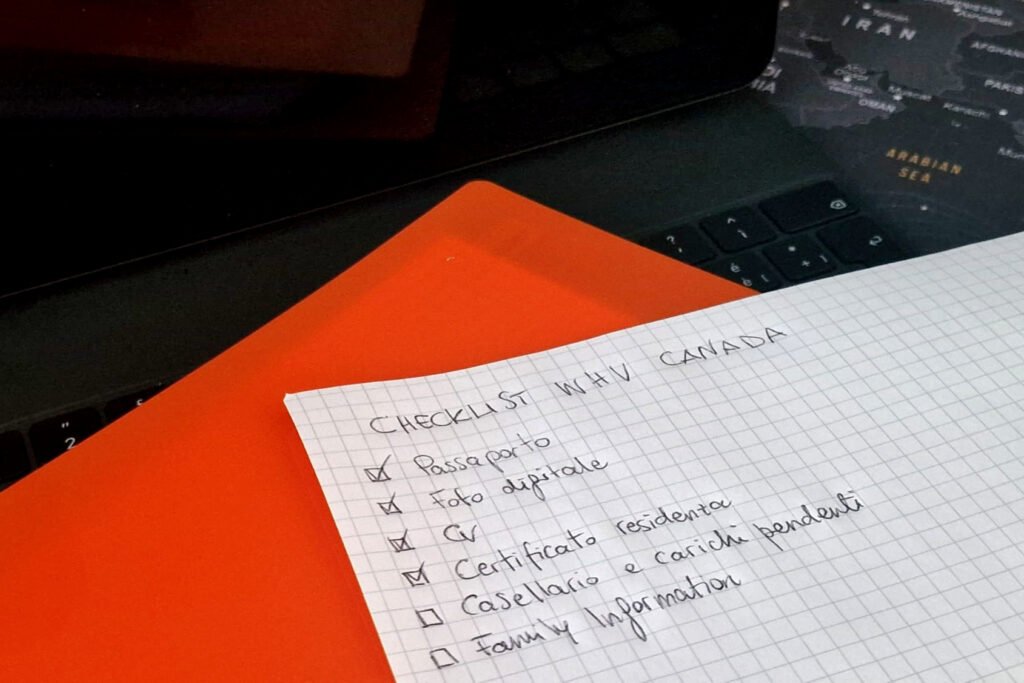 Lista documenti necessari per il working holiday visa Canada
