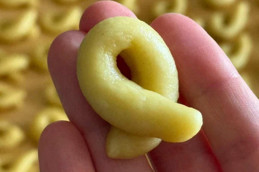tarallino crudo appena formato